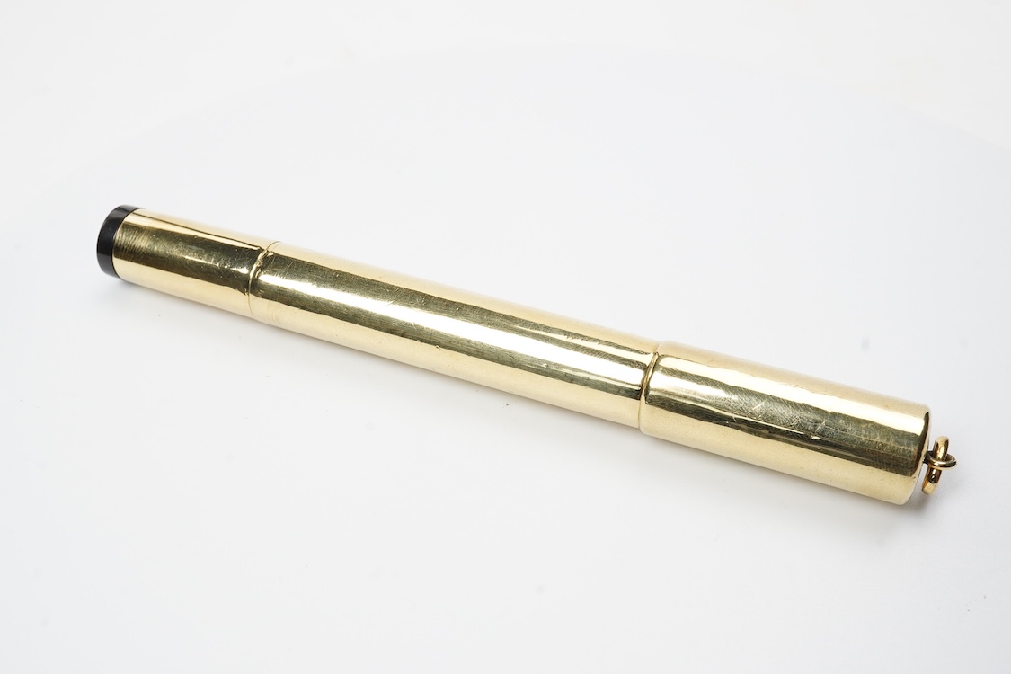 A Waterman No.42 safety pen with gold metal covering